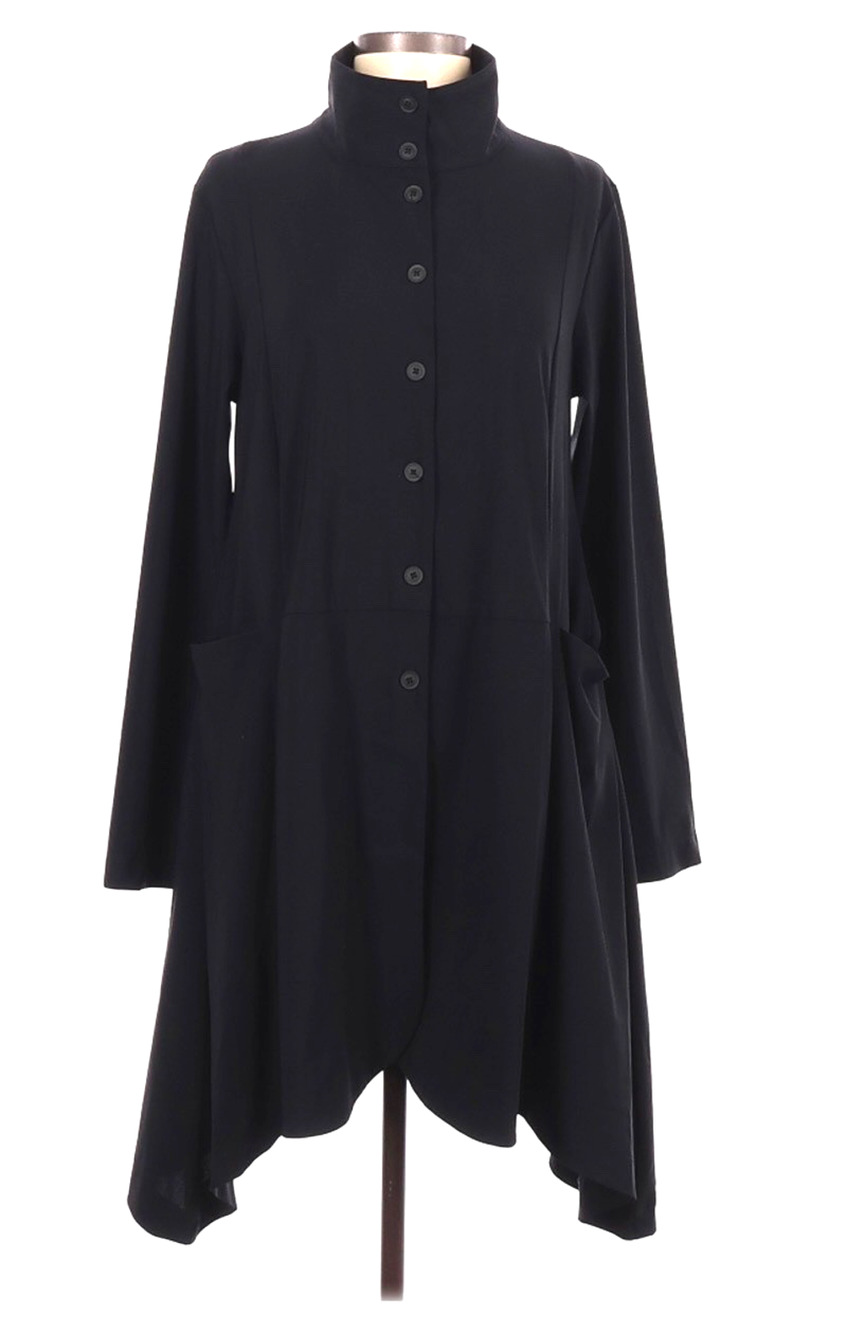 Everyday Wear By Spirithouse Larkspur Swing Jacket/Coat/ Tunic/Dress Black S
